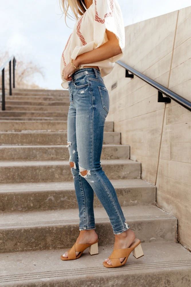 PLASTIC Margot Distressed Skinny Denim 4 PLASTIC Margot Distressed Skinny Denim