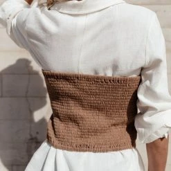 WORUI Theresa Top In Tan - FINAL SALE Work Edit 11 WORUI Theresa Top In Tan - FINAL SALE Work Edit