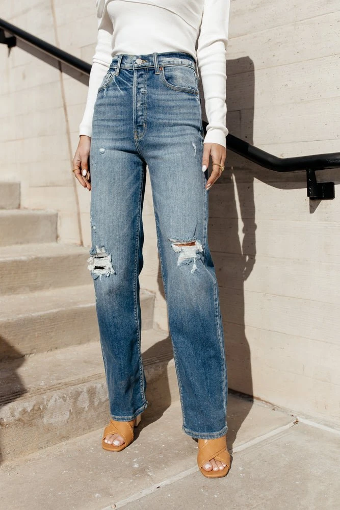 CELLO JEANS Lynette High Rise Straight Leg Jeans Top Sellers 3 CELLO JEANS Lynette High Rise Straight Leg Jeans Top Sellers