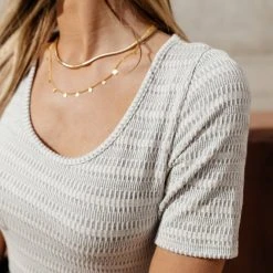 GINGER G Back In Stock Isa Ribbed Bodysuit In Grey