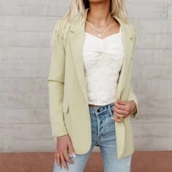 &MERCI Penny Blouse In Cream Long Sleeve