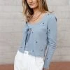 Vero Moda Jeanette Cardigan In Blue Outerwear