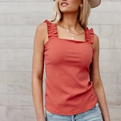 LISTICLE Presley Tank Top In Pink Back In Stock