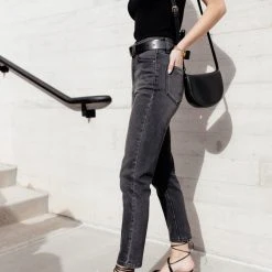 KanCan Tayla Mom Jeans In Black- FINAL SALE
