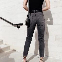 KanCan Tayla Mom Jeans In Black- FINAL SALE