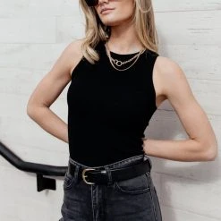 WORUI Kendall Tank In Black - FINAL SALE