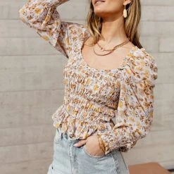 DRESS FORUM Fresh Markdowns Corynn Cropped Blouse - FINAL SALE