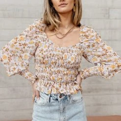 DRESS FORUM Fresh Markdowns Corynn Cropped Blouse - FINAL SALE