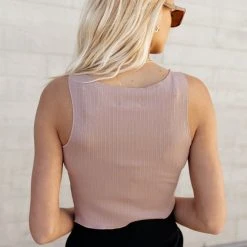 LISTICLE Back In Stock Julieta Cropped Tank Top In Mauve 16 LISTICLE Back In Stock Julieta Cropped Tank Top In Mauve