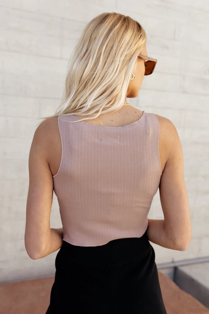 LISTICLE Back In Stock Julieta Cropped Tank Top In Mauve 7 LISTICLE Back In Stock Julieta Cropped Tank Top In Mauve