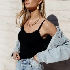 BLU PEPPER Bohme Essentials Sabine Tank In Black