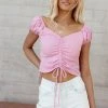GINGER G Dixie Cropped Top In Lilac - FINAL SALE Fresh Markdowns 1 GINGER G Dixie Cropped Top In Lilac - FINAL SALE Fresh Markdowns