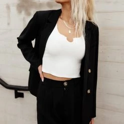 AARON & AMBER New Arrivals PREORDER - Romaine Blazer In Black 22 AARON & AMBER New Arrivals PREORDER - Romaine Blazer In Black