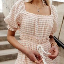 MOON RIVER Fresh Markdowns Livie Midi Dress In Blue - FINAL SALE