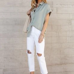 PLASTIC Denim Vervet Joss Distressed Mom Jeans 12 PLASTIC Denim Vervet Joss Distressed Mom Jeans