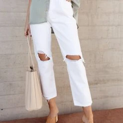 PLASTIC Denim Vervet Joss Distressed Mom Jeans 10 PLASTIC Denim Vervet Joss Distressed Mom Jeans