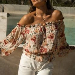 DRESS FORUM Brandi Floral Blouse Long Sleeve 16 DRESS FORUM Brandi Floral Blouse Long Sleeve