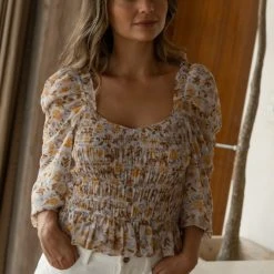 DRESS FORUM Fresh Markdowns Corynn Cropped Blouse - FINAL SALE