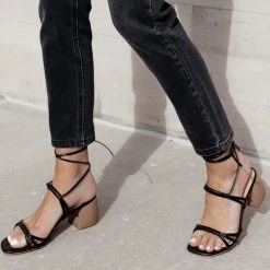 FREE SOUL/MIRACLE MILE Freya Strappy Sandals In Black