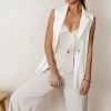 WORUI Rosamund Open Side Vest In White