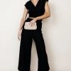 SINA Lua Wrap Jumpsuit In Black