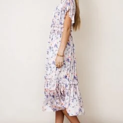 WORUI Top Sellers Willa Ruffle Dress In Pink Floral