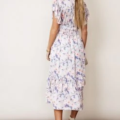 WORUI Top Sellers Willa Ruffle Dress In Pink Floral