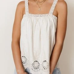 MAIZE Adalet Lace Tank In Ivory 10 MAIZE Adalet Lace Tank In Ivory