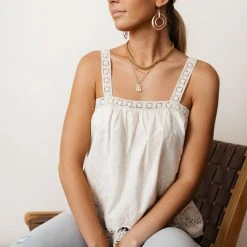 MAIZE Adalet Lace Tank In Ivory 11 MAIZE Adalet Lace Tank In Ivory