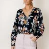 DRESS FORUM Ethelyn Wrap Top Bohme In Bloom 1 DRESS FORUM Ethelyn Wrap Top Bohme In Bloom