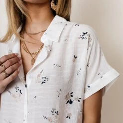 FUN 2 FUN Penelope Floral Button Up