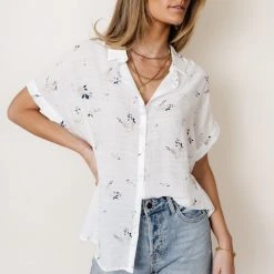 FUN 2 FUN Penelope Floral Button Up