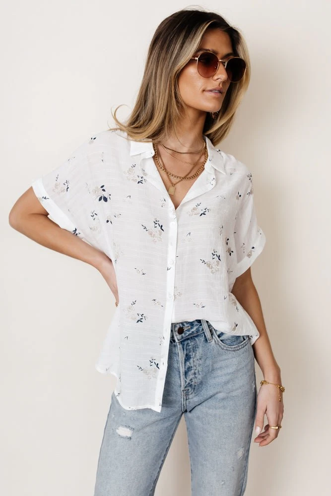 FUN 2 FUN Penelope Floral Button Up 4 FUN 2 FUN Penelope Floral Button Up