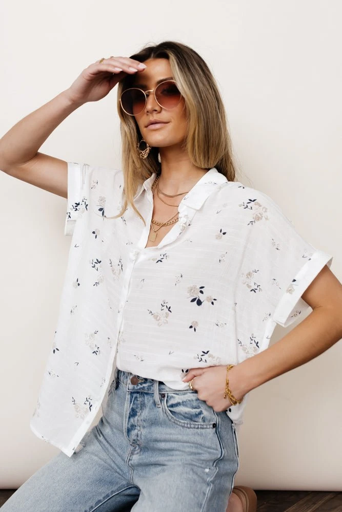 FUN 2 FUN Penelope Floral Button Up 6 FUN 2 FUN Penelope Floral Button Up