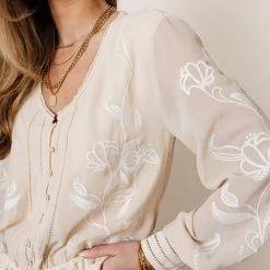 MAIZE Arlene Top In Cream - FINAL SALE Fresh Markdowns