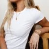 WORUI Brooklynn Lettuce Edge Top In White - FINAL SALE