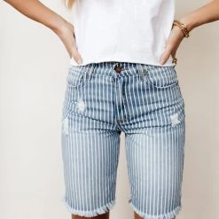 KANCAN Olympia Striped Bermuda Shorts - FINAL SALE Fresh Markdowns 9 KANCAN Olympia Striped Bermuda Shorts - FINAL SALE Fresh Markdowns