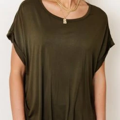 WORUI Dempsey Rolled Sleeve Tee In White Bohme Essentials