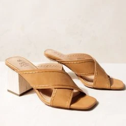 FREE SOUL/MIRACLE MILE Shoes Jade Heels In Tan