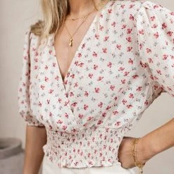 SINA Galena Floral Blouse - FINAL SALE Fresh Markdowns