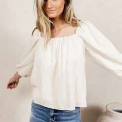 SINA Tops Milene Blouse In Natural