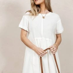 SINA Carol Mini Dress In Ivory