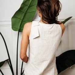 MERLIN CREATIONS Tops Maliyah Striped Tank - FINAL SALE