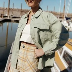 Vero Moda Minette Jacket In Sage Top Sellers