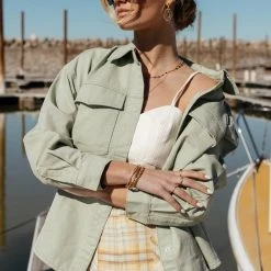 Vero Moda Minette Jacket In Sage Top Sellers