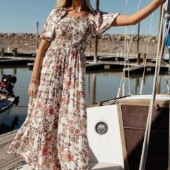 WELLMADE INC Adelie Maxi Dress