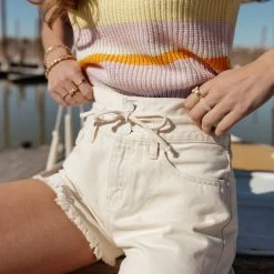 Denim KanCan Fern Tie Waist Shorts