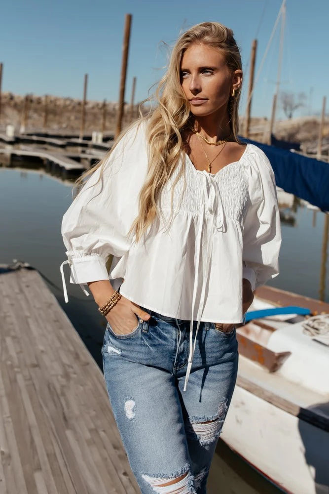 &MERCI Cheralyn Blouse In White Shirts & Blouses 6 &MERCI Cheralyn Blouse In White Shirts & Blouses