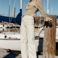 DRESS FORUM Layton Cropped Blouse - FINAL SALE Fresh Markdowns