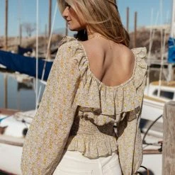 DRESS FORUM Layton Cropped Blouse - FINAL SALE Fresh Markdowns